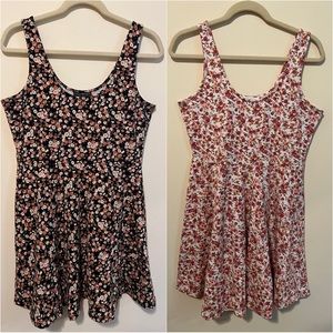 2 Forever 21 Sleeveless Skater Dresses - Plus Sized